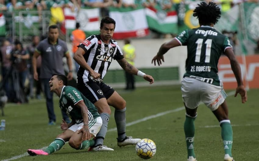 Último jogo entre Botafogo e Palmeiras foi no Allianz Parque. Vitória alviverde por 1 a 0