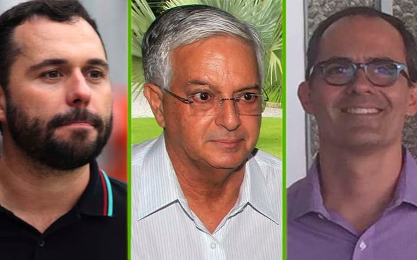 Mário Bittencourt, Celso Barros e Pedro Abad são os candidatos à presidência do Fluminense; eleição é no próximo sábado, dia 26