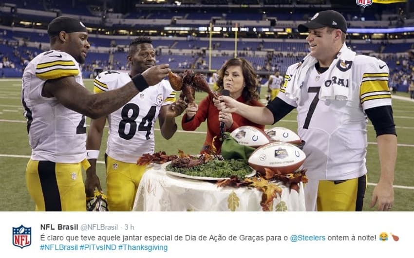 Pittsburgh Steelers comemora Ação de Graças