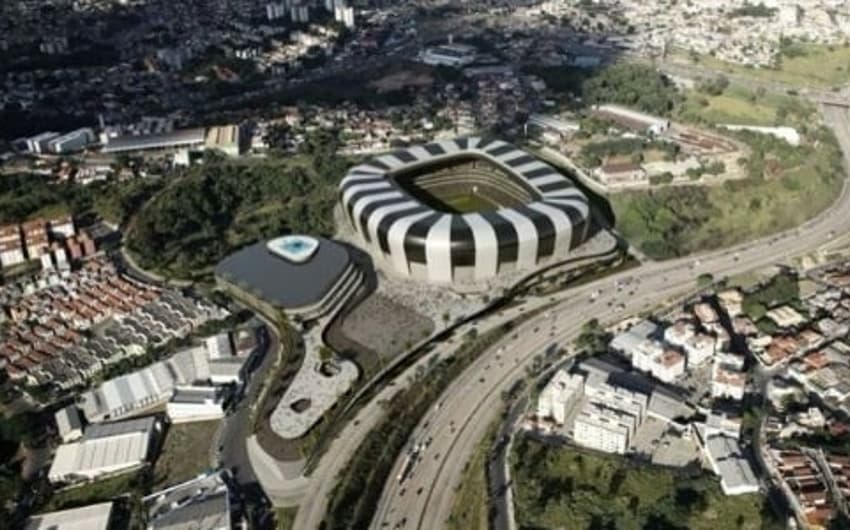 Atlético-MG projeta construção de estádio (Foto: Divulgação)