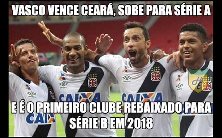 Retorno do Vasco à Série A rende memes