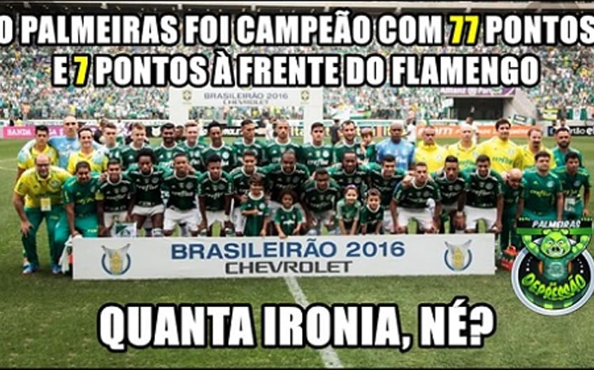 Torcedores do Palmeiras provocam rivais após conquista