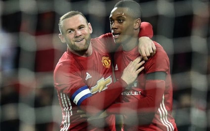 Rooney e Martial - Manchester United x West Ham