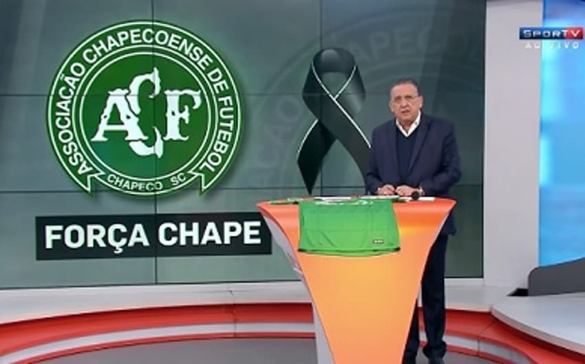 Galvão diz querer narrar jogo da Chape na Libertadores