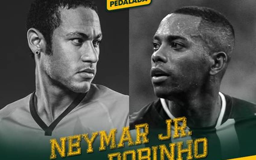 Neymar e Robinho se enfrentarão em amistoso (Foto: Divulgação)