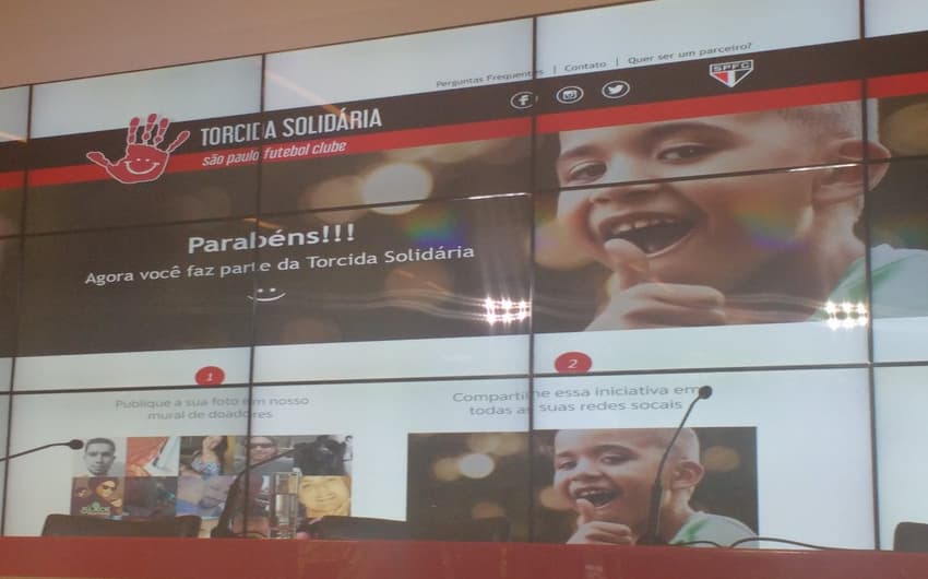 Projeto social 'Torcida Solidária' do São Paulo com a PayPal