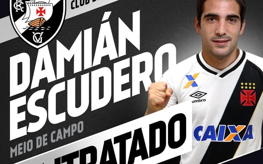 Escudero é o novo e primeiro reforço do Vasco para 2017. Confira a seguir outras fotos dele e de alvos do clube