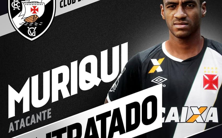 Muriqui foi o segundo reforço confirmado pelo Vasco para 2017