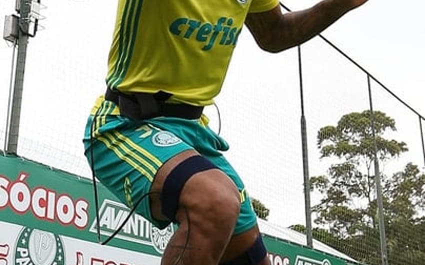 Felipe Melo treina pelo Palmeiras