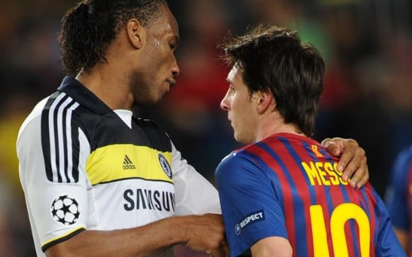 Drogba e Messi - Barcelona x Chelsea - 2012