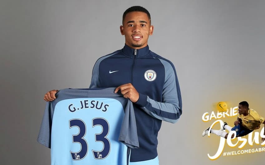Gabriel Jesus foi apresentado nesta manhã no Manchester City