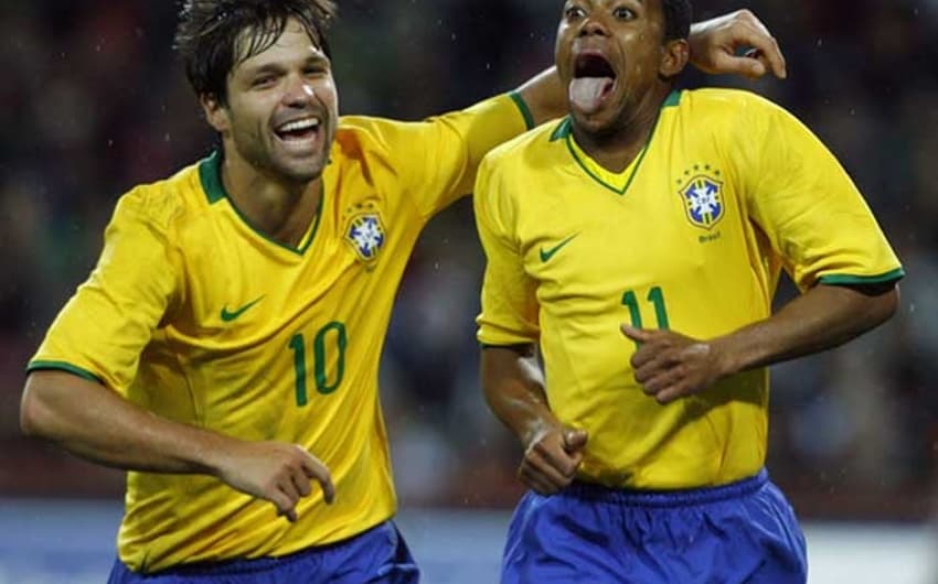 Diego e Robinho - Seleção Brasileira