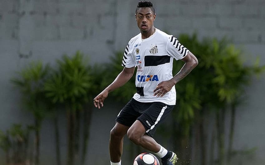 Bruno Henrique chegou ao Santos nesta semana