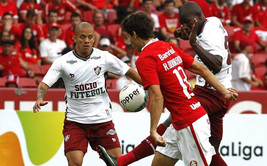 O último confronto de Fluminense e Internacional foi pela Primeira Liga de 2017 e os Colorados venceram por 1 a 0