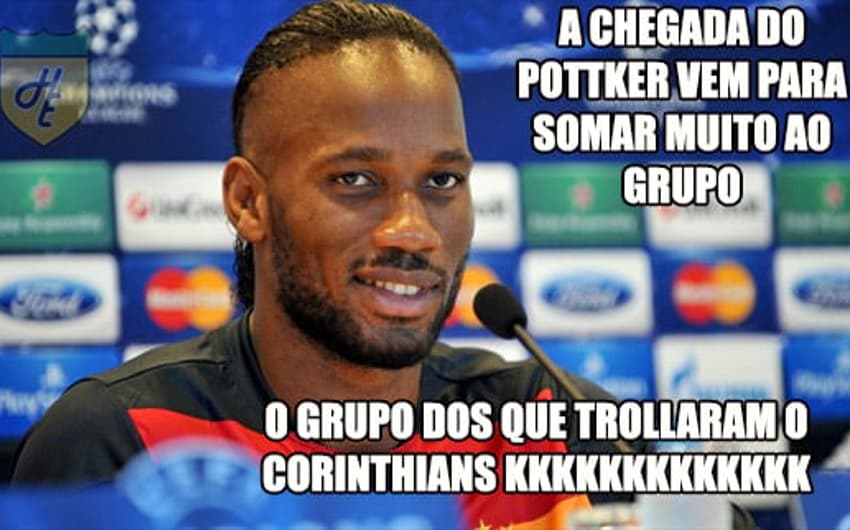 Desistência por Pottker rendeu memes com Corinthians