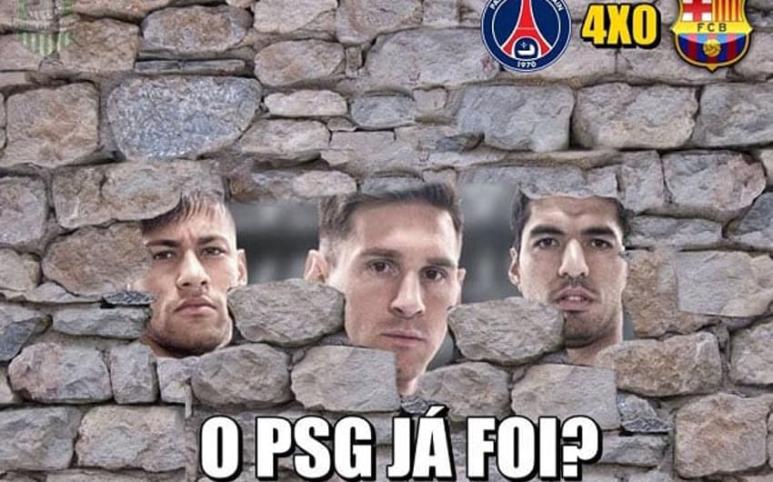 Barcelona sofreu com os memes após perder por 4 a 0 para o PSG