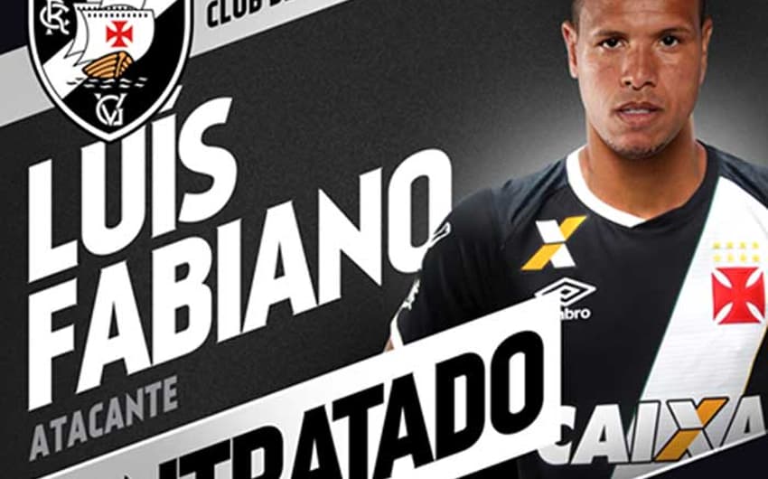 Vasco anunciou a contratação do atacante Luis Fabiano