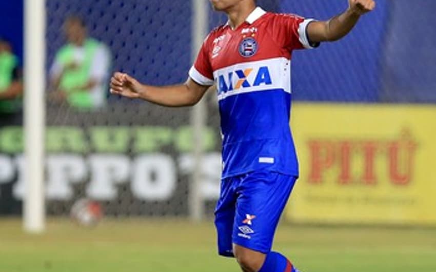 Kaynan espera ter nova chance diante do Juazeirense neste domingo (Foto: Felipe Oliveira / Divulgação / EC Bahia)