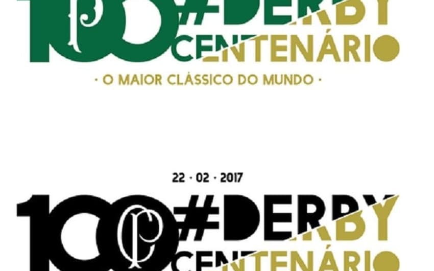 Logotipos que serão utilizados por Palmeiras e Corinthians