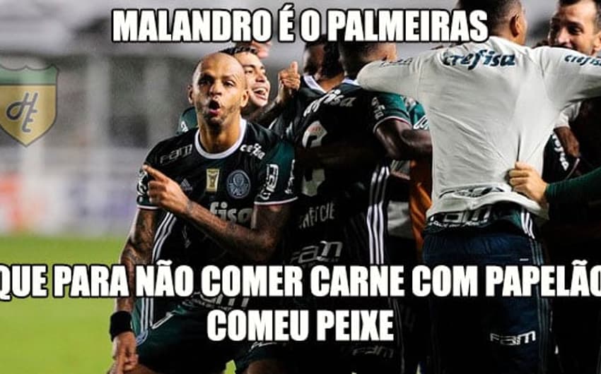 As zoações da vitória do Palmeiras sobre o Santos, na Vila Belmiro