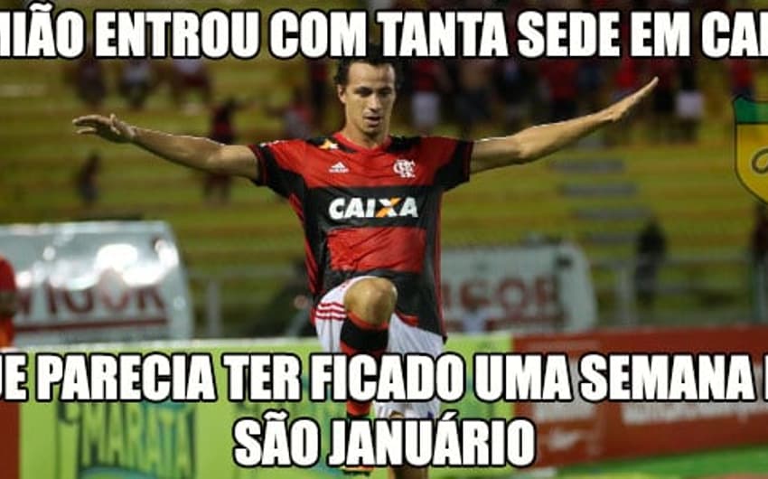 1ª rodada - Flamengo 5 x 1 Portuguesa, com 3 gols de Leandro Damião