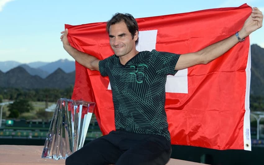 Em seguida Federer se sagrou campeão de Indian Wells pela quinta vez