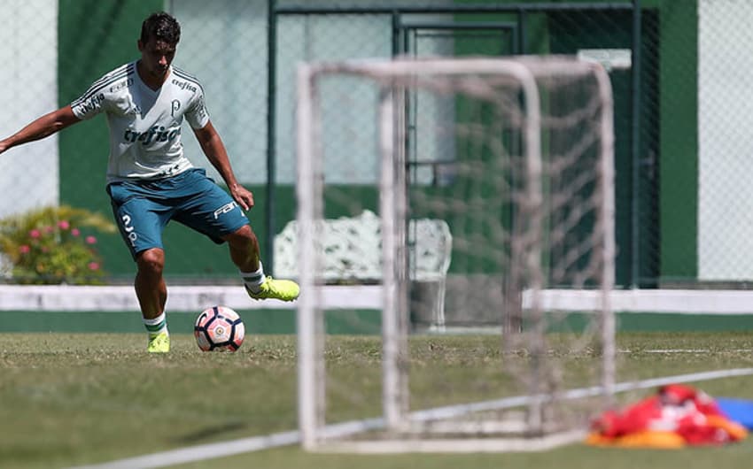 Jean durante treino do Palmeiras - Foto: Cesar Greco/Palmeiras
