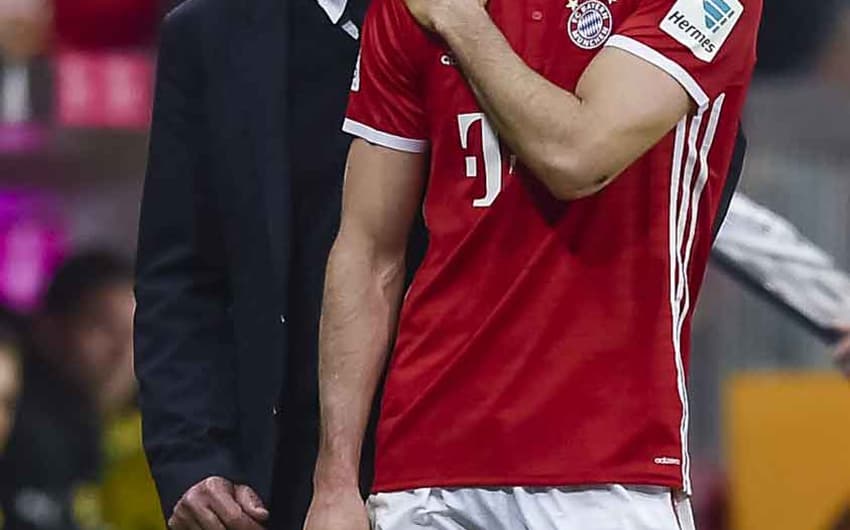 Lewandowski e Ancelotti - Bayern de Munique x Borussia Dortmund