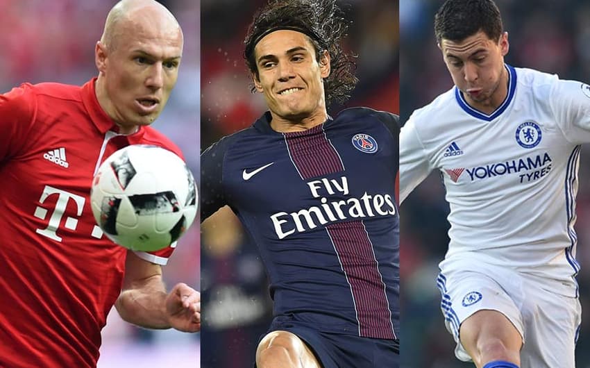 Robben, Cavani e Hazard são os destaques do 30º time da semana do Fifa 17