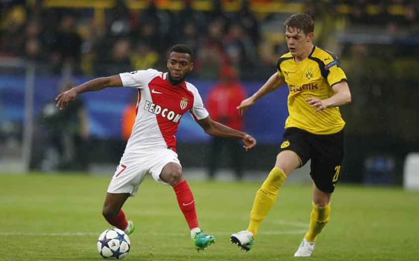 Lemar e Ginter - Borussia Dortmund x Monaco