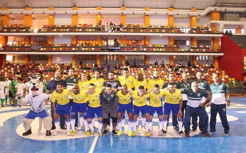 Seleção Brasileira de Futsal que conquistou a Copa América contra a Argentina