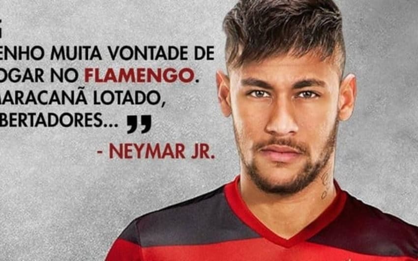 Flamenguistas se animaram com possível contratação de Neymar no futuro e já fizeram planos