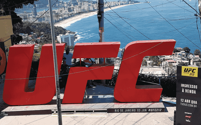 Letras gigantes do UFC vão passar por pontos turísticos do Rio de Janeiro