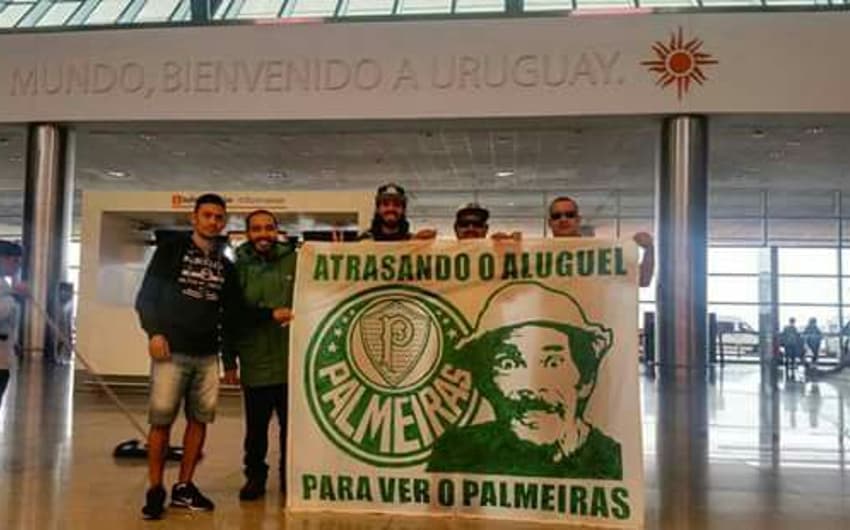 Torcida do Palmeiras vai em bom número a Montevidéu