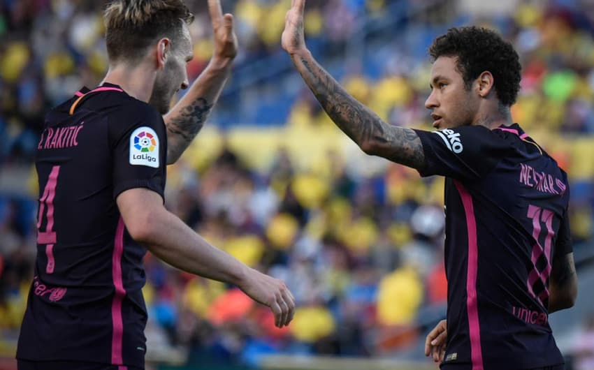 Messi e Neymar - Las Palmas x Barcelona