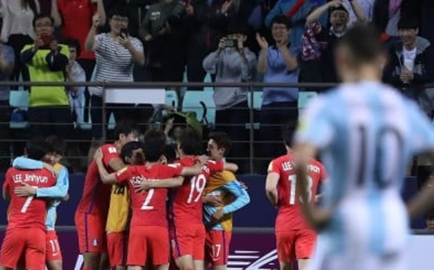 Coreia do Sul celebra vitória e classificação
