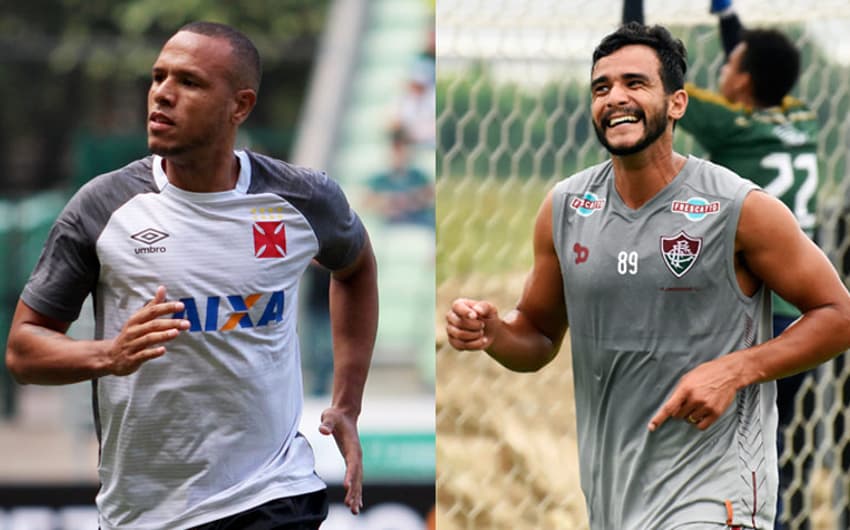 Luis Fabiano e Henrique Dourado se enfrentarão no clássico entre Vasco e Fluminense neste sábado. Veja a galeria L! a seguir