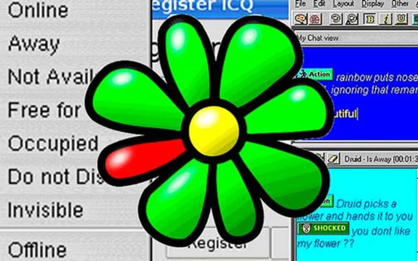 O ICQ era o programa usado para conversar com os amigos na internet
