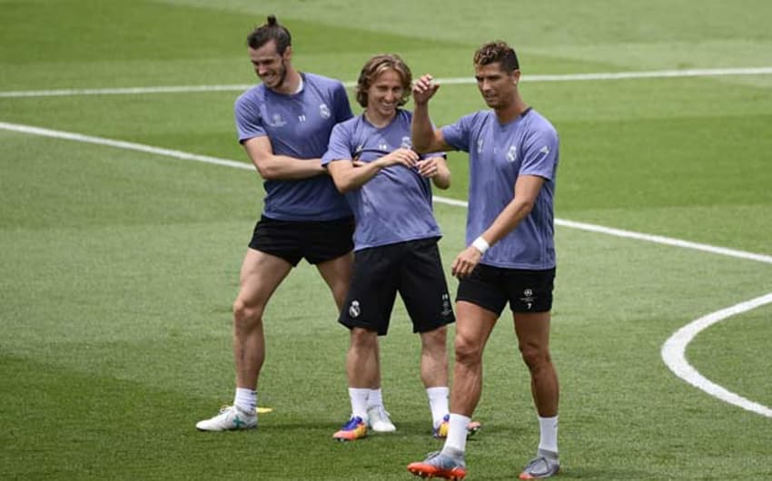 Bale, Modric e Cristiano Ronaldo