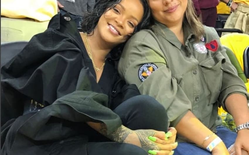 Rihanna assistiu ao jogo 1 das finais da NBA