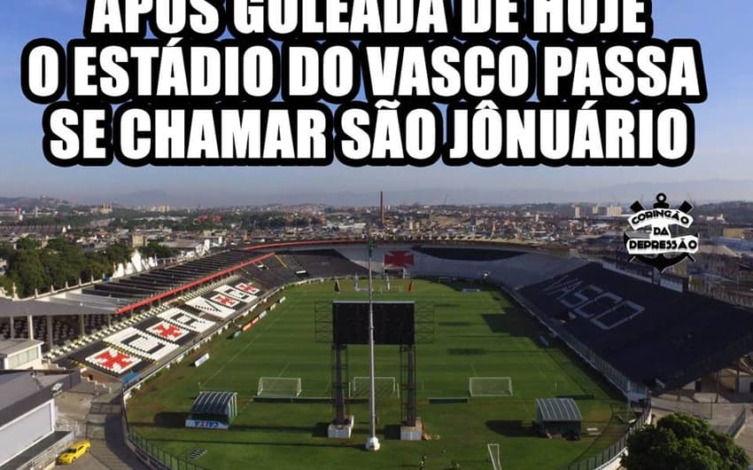 Os melhores memes da goleada do Corinthians sobre o Vasco, em São Januário