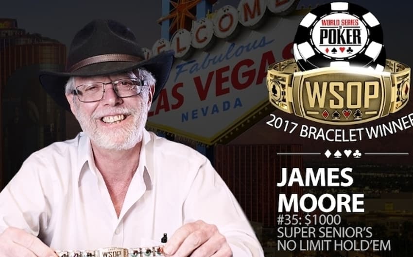 James Moore provou que pôquer não tem idade ao vencer Evento #35 do WSOP