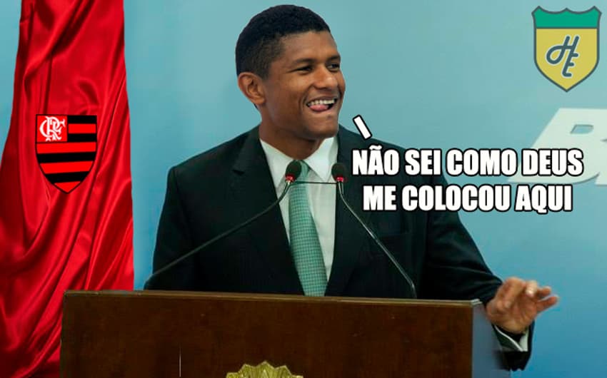 Márcio Araújo em alguma entrevista pelo Flamengo