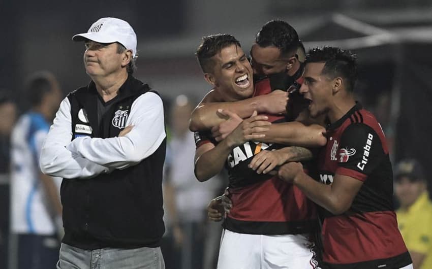 <br><br><br>Flamengo 2 x 0 Santos: as imagens da partida na Ilha do Urubu<br>