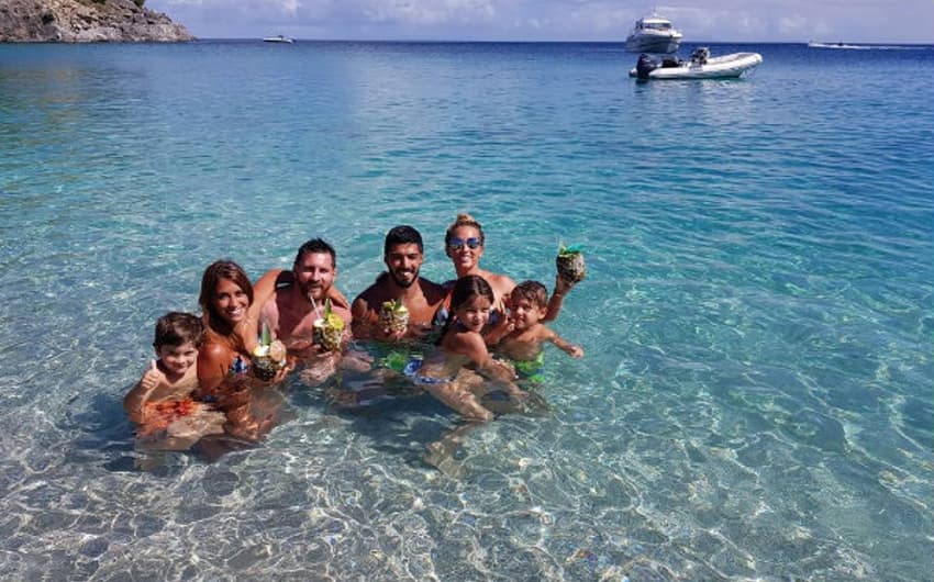 Messi e Suárez juntos nas férias