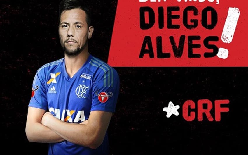 É oficial! Diego Alves assinou com o Flamengo e já foi apresentado. O Rubro-Negro desembolsou cerca de 300 mil Euros (cerca de R$ 1,1 milhão) para contar com o goleiro que tem fama de pegador de pênaltis na Europa.