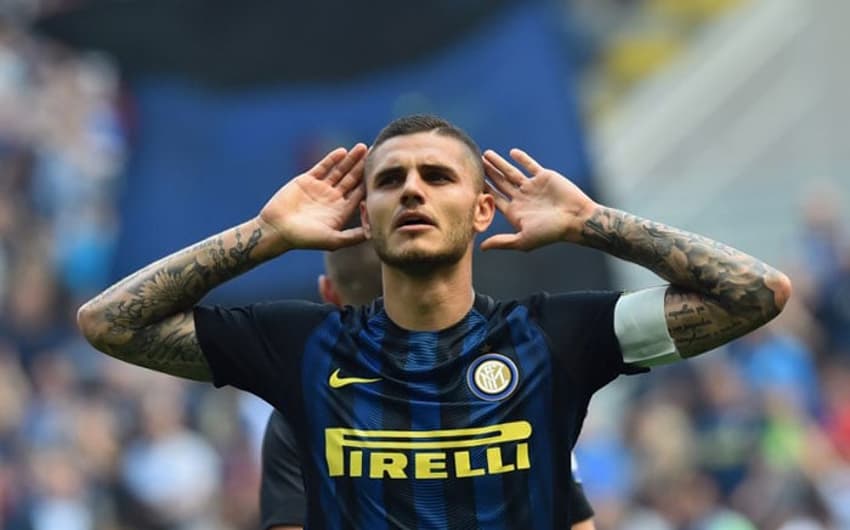 Internazionale - Capitão e principal goleador da Inter, o matador argentino Mauro Icardi segue como referência do time azul e preto de Milão