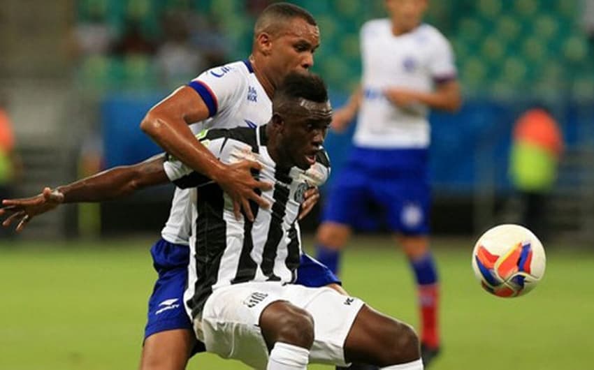 Último confronto: Santos 2 x 2 Bahia (23/01/2016) em um amistoso na&nbsp;Arena Fonte Nova