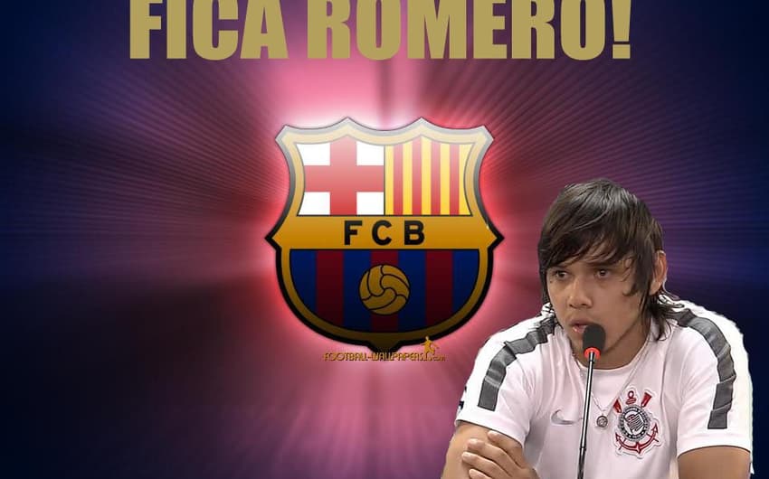 Torcedores do Corinthians brincam temendo que Romero substitua Neymar no Barcelona