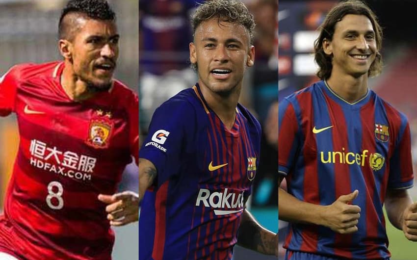Paulinho, Neymar e Ibrahimovic: confira o Top-10 em ordem crescente de valores